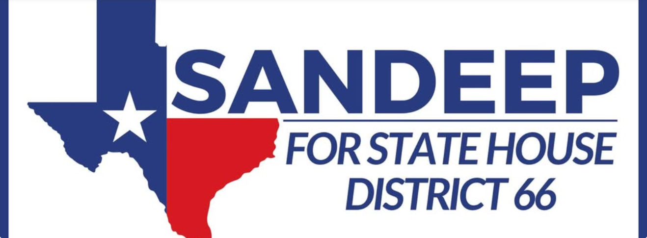 Sandeep for Texas State House District 66 campaign logo