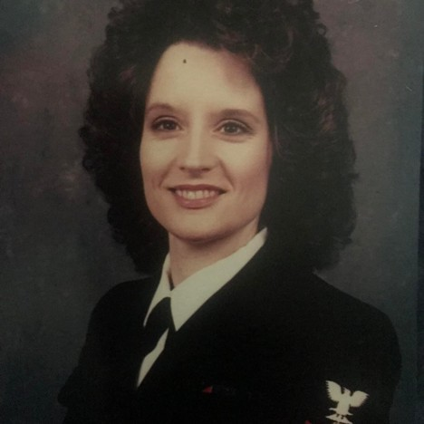 Ellen during her service in the U.S. Navy.